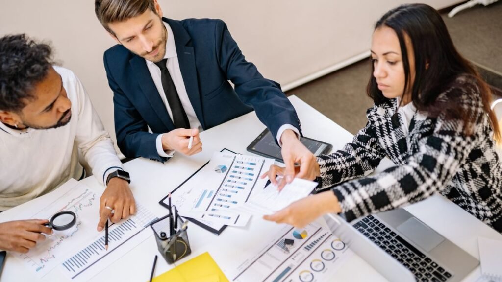 Business team meeting in office