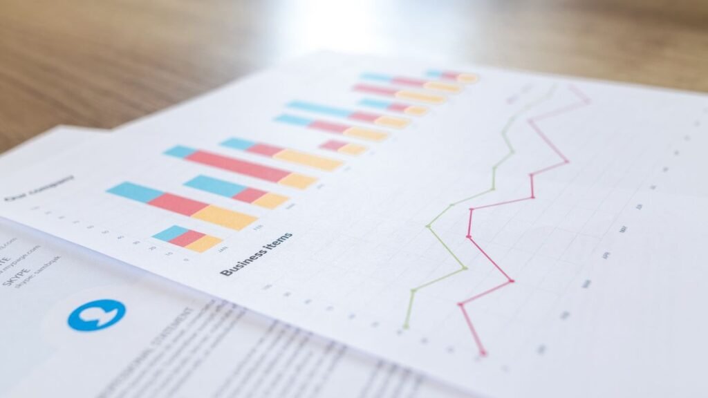 SEO analytics dashboard on laptop