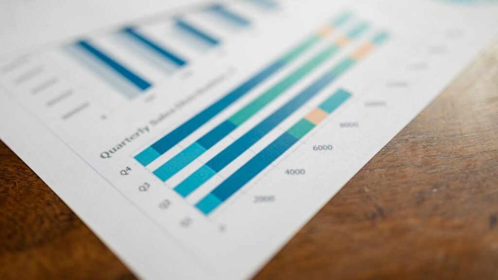 SEO analytics dashboard on laptop