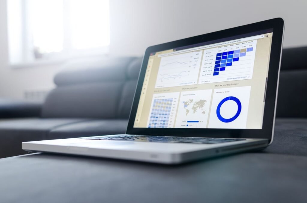 Schema markup code and analytics dashboard for a real estate website in Singapore