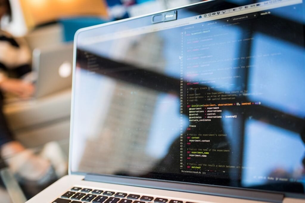 Developer reviewing schema markup beauty wellness Singapore structured data code for a spa website