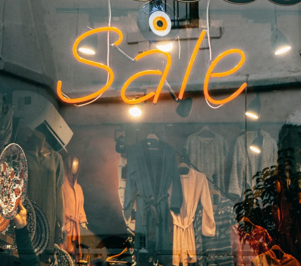 Singapore shop window sale signage illustrating gss 1111 seo strategy singapore retail seasonal preparation