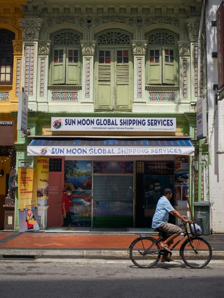 Two competing Singapore shopfronts illustrating how to outrank retail google singapore competitors