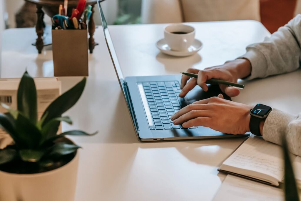 SEO content writing for financial services Singapore website copy in progress