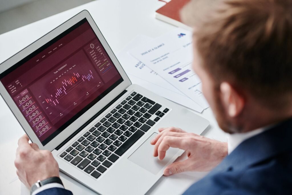 Laptop showing a site speed report as part of a technical seo retail singapore audit