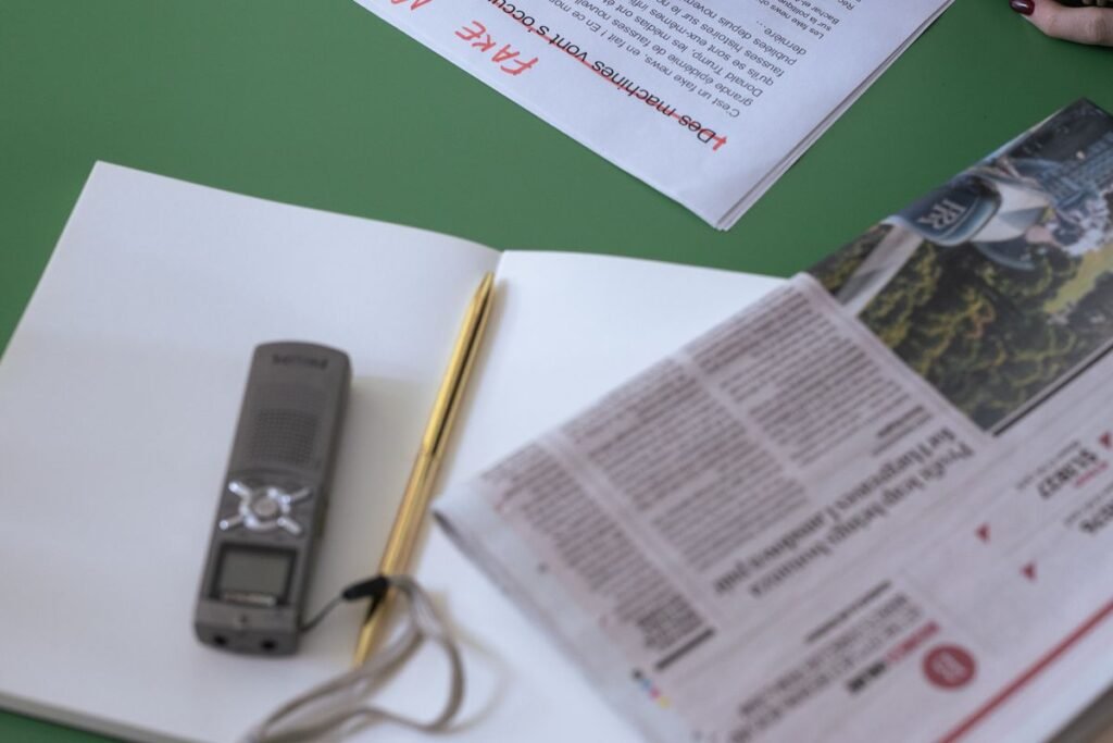 A press document being marked up by an editor, illustrating what is digital pr in practice